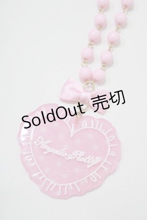 画像: Angelic Pretty / ドットLovely Heartクッションネックレス  ピンク H-25-08-20-065-AP-AC-NS-ZH