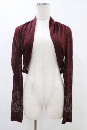 画像: Rozen Kavalier / バック刺繍ボレロ  ボルドー H-25-08-20-1041-OO-TO-KB-ZH