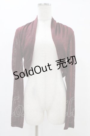 画像: Rozen Kavalier / バック刺繍ボレロ  ボルドー H-25-08-20-1041-OO-TO-KB-ZH