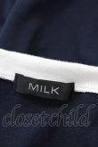 画像3: MILK / ロングパフTee  ネイビー H-25-08-20-1047-ML-TO-KB-ZH (3)