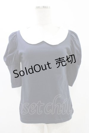 画像: MILK / ロングパフTee  ネイビー H-25-08-20-1049-ML-TO-KB-ZH