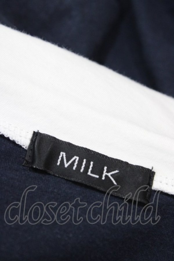 画像3: MILK / ロングパフTee  ネイビー H-25-08-20-1049-ML-TO-KB-ZH (3)