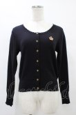 画像1: Leur Getter / 王冠刺繍入りニットカーディガン  ブラック H-25-08-20-1052-LU-TO-KB-ZH (1)