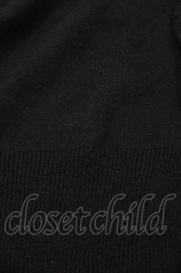 画像3: Leur Getter / 王冠刺繍入りニットカーディガン  ブラック H-25-08-20-1052-LU-TO-KB-ZH (3)