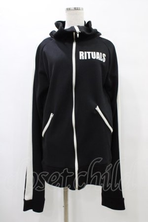 画像: Rituals / ロングスリーブジャージトップス  黒×白 H-25-08-20-1058-GO-TO-KB-ZH