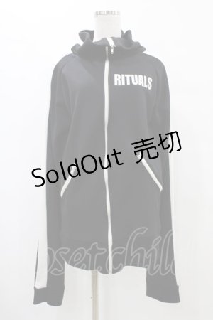 画像: Rituals / ロングスリーブジャージトップス  黒×白 H-25-08-20-1058-GO-TO-KB-ZH