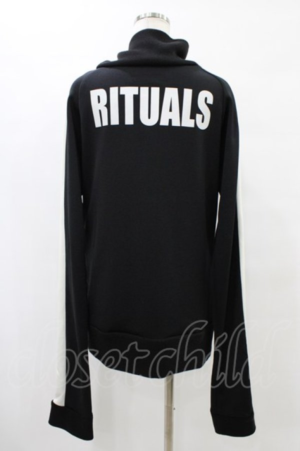 画像2: Rituals / ロングスリーブジャージトップス  黒×白 H-25-08-20-1058-GO-TO-KB-ZH (2)