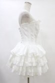 画像3: ATELIER PIERROT / ミニコルセットワンピース  ホワイト H-25-08-20-1019-EL-OP-KB-ZH (3)