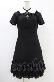 画像1: Emily Temple cute / 香水瓶刺繍ワンピース  ブラック H-25-08-20-1024-ET-OP-KB-ZH (1)