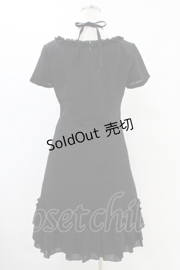 画像2: Emily Temple cute / 香水瓶刺繍ワンピース  ブラック H-25-08-20-1024-ET-OP-KB-ZH (2)