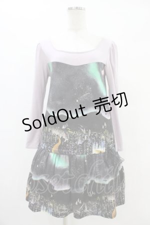 画像: MILK / Aurora cityワンピース  オーロラ×ラベンダーピンク H-25-08-20-1029-ML-OP-KB-ZH