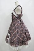 画像2: Angelic Pretty / タータンチェックDreaming Girlジャンパースカート Free ブラウン H-25-08-20-005-AP-OP-NS-ZH (2)
