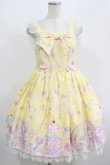 画像1: Angelic Pretty / MilkyPlanetリボンジャンパースカートSet Free イエロー H-25-08-20-074-AP-OP-NS-ZH (1)