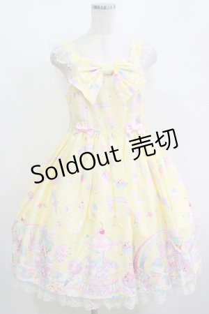 画像: Angelic Pretty / MilkyPlanetリボンジャンパースカートSet Free イエロー H-25-08-20-074-AP-OP-NS-ZH