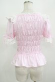 画像3: Angelic Pretty / シャーリングオフショルダーブラウス Free ダークピンク H-25-08-20-078-AP-BL-NS-ZH (3)