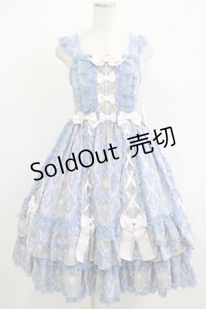 画像: Angelic Pretty / Romantic Jewelryジャンパースカート Free ブルー H-25-08-20-006-AP-OP-NS-ZH
