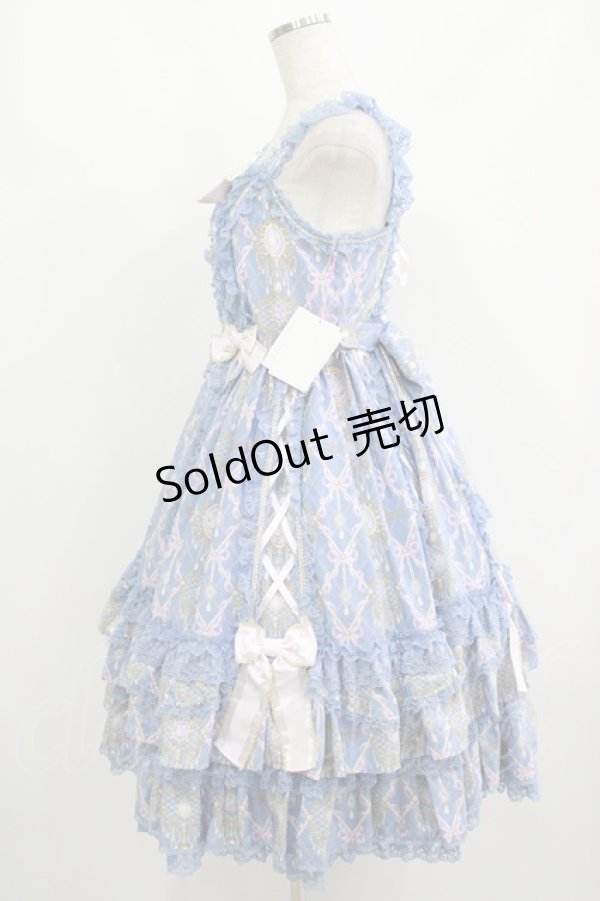 画像2: Angelic Pretty / Romantic Jewelryジャンパースカート Free ブルー H-25-08-20-006-AP-OP-NS-ZH (2)