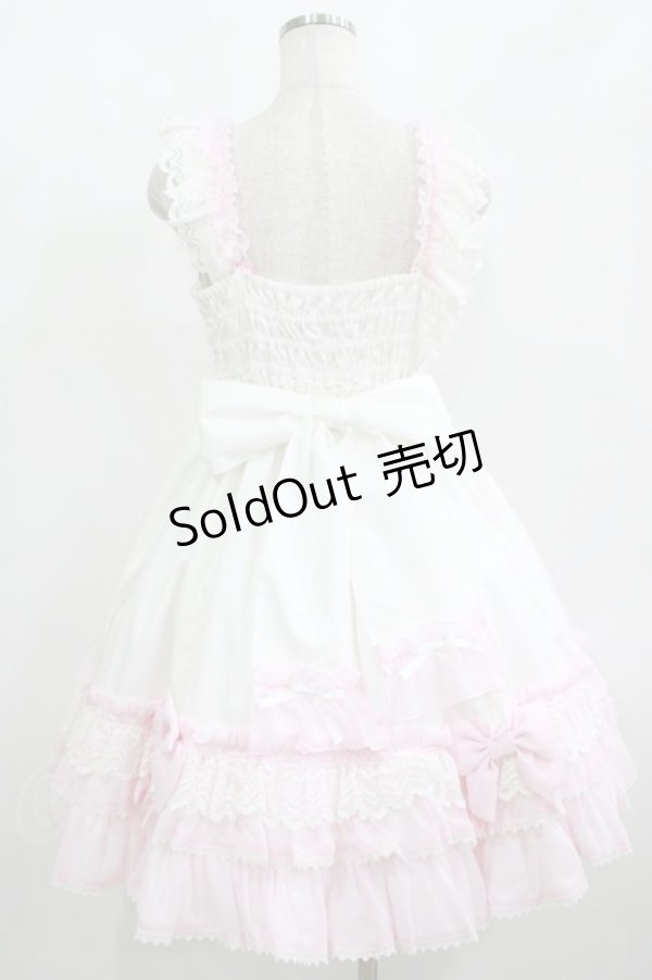 画像3: Angelic Pretty / Powder Heartジャンパースカート Free オフ/ピンク H-25-08-20-001-AP-OP-NS-ZH (3)