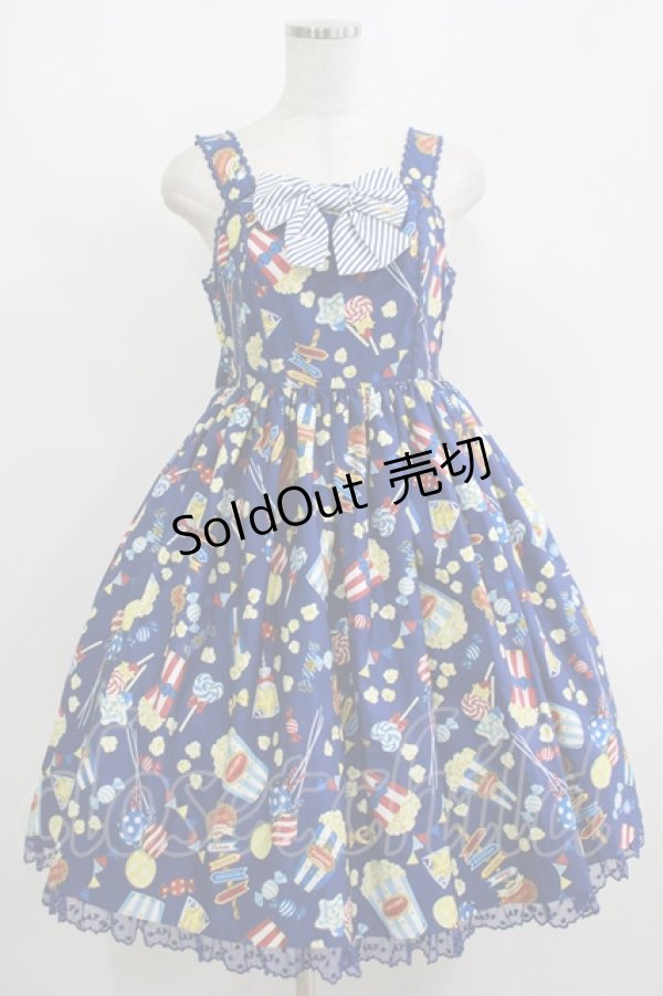 【新品】angelic pretty ジャンパースカート[0868] Angelic Pretty / Happy Treat Partyジャンパースカート Free