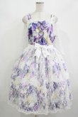 画像1: metamorphose / 【プラスサイズ】フラワーレースリボンドレス プラスサイズ ラベンダー H-25-08-20-010-ME-OP-NS-ZH (1)