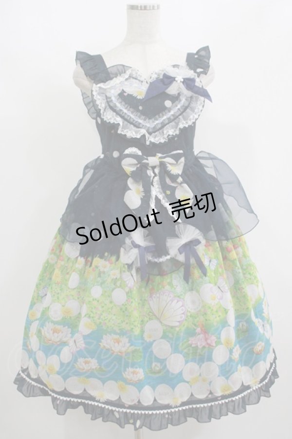 画像1: BABY,THE STARS SHINE BRIGHT / Thumbelina Fairy Tale〜未来への旅立ち〜柄ペタルエプロンジャンパースカート Free ネイビー H-25-08-20-012-BA-OP-NS-ZH (1)