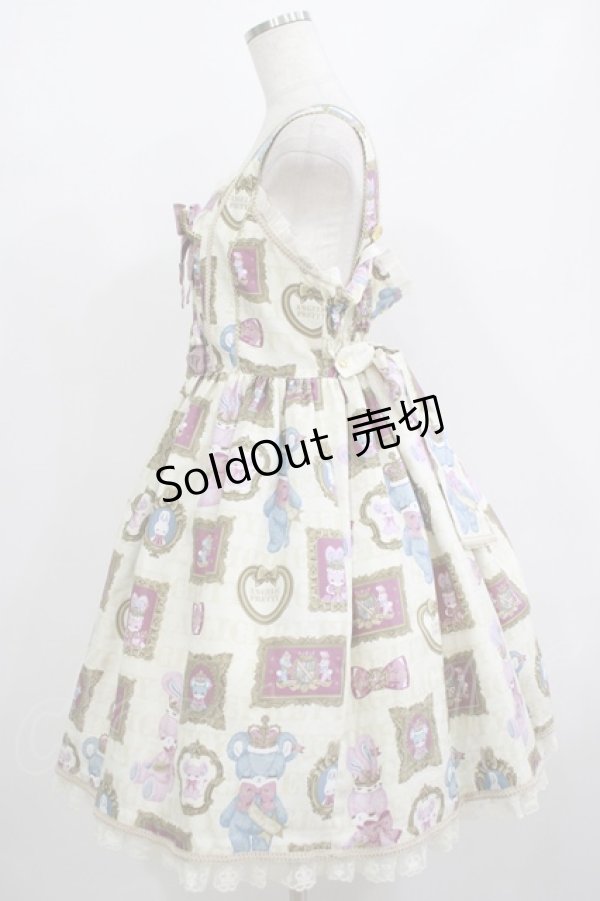 画像2: Angelic Pretty / Dolls Collectionジャンパースカートセット Free アイボリー H-25-08-20-015-AP-OP-NS-ZH (2)
