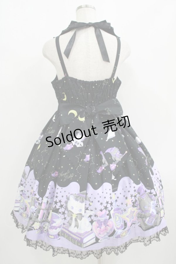 画像3: Angelic Pretty / Magical Milk Catsジャンパースカート Free ブラック H-25-08-20-002-AP-OP-NS-ZH (3)