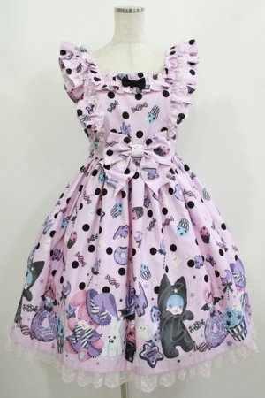 画像: Angelic Pretty / Happy Treat Partyジャンパースカート Free ピンク H-25-08-20-016-AP-OP-NS-ZH
