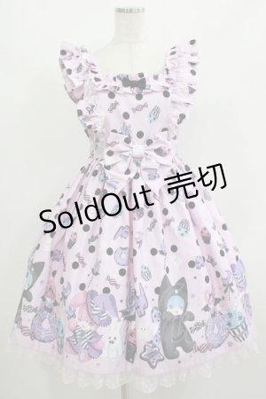 画像: Angelic Pretty / Happy Treat Partyジャンパースカート Free ピンク H-25-08-20-016-AP-OP-NS-ZH