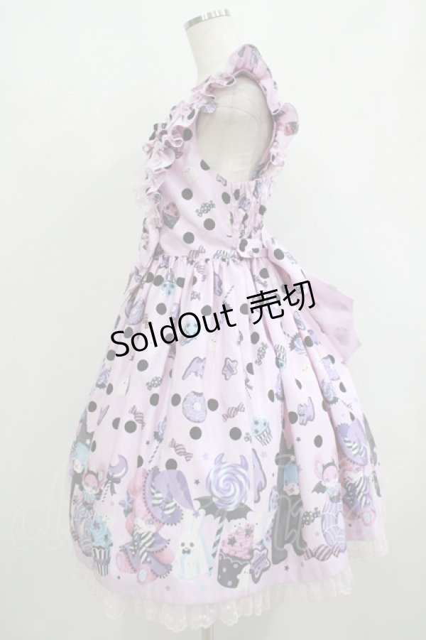 画像2: Angelic Pretty / Happy Treat Partyジャンパースカート Free ピンク H-25-08-20-016-AP-OP-NS-ZH (2)