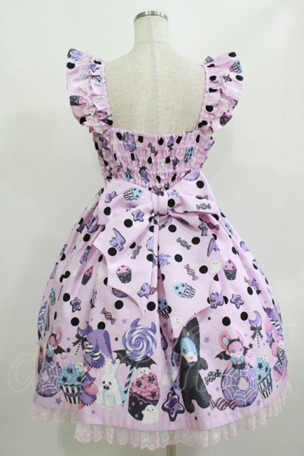 画像3: Angelic Pretty / Happy Treat Partyジャンパースカート Free ピンク H-25-08-20-016-AP-OP-NS-ZH (3)