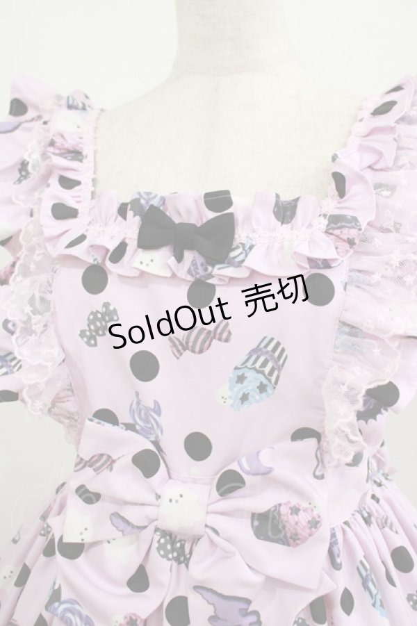 画像5: Angelic Pretty / Happy Treat Partyジャンパースカート Free ピンク H-25-08-20-016-AP-OP-NS-ZH (5)