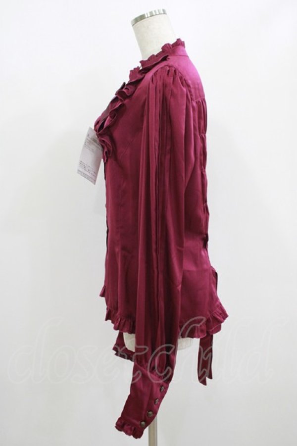 画像2: Angelic Pretty / 【プラスサイズ】スタンドカラーヨークビショップスリーブブラウス プラスサイズ パープル H-25-08-20-021-AP-OP-NS-ZH (2)