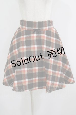 画像: Ank Rouge / チェックスカート M ブラウン H-25-08-21-028-CA-SK-NS-ZT494