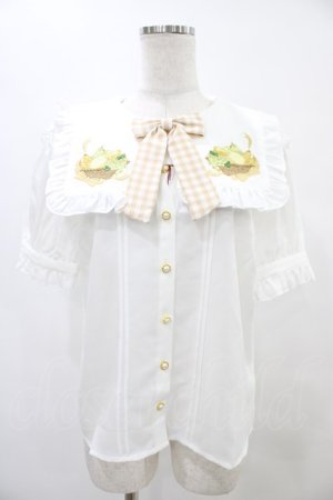 画像: Amavel / Fruits Panierブラウス Free オフ/イエロー H-25-08-21-1042-CA-BL-NS-ZH