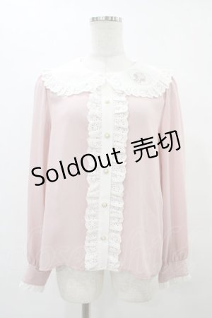 画像: Ank Rouge / マイスウィートピアノコラボブラウス M ピンク H-25-08-21-1051-CA-BL-NS-ZH