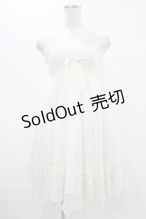 画像: axes femme POETIQUE / レーシーキャミワンピース M 生成り H-25-08-21-1010-AX-OP-NS-ZH