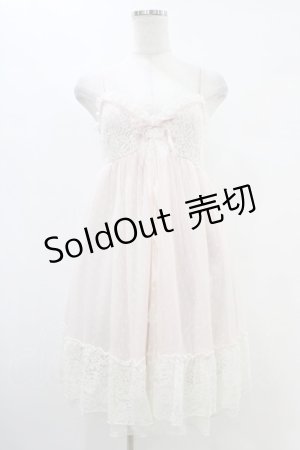 画像: axes femme POETIQUE / レーシーキャミワンピース M ピンク H-25-08-21-1015-AX-OP-NS-ZH