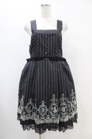 画像: axes femme / フロッキーptレジメ柄ワンピース(Disney) M ブラック H-25-08-21-1024-AX-OP-NS-ZH