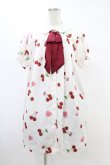 画像1: Ank Rouge / Lacy Heart Cherryシャツワンピース M オフ H-25-08-21-1003-CA-OP-NS-ZH (1)