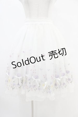 画像: mille fille closet by LODISPOTTO / Dreaming flowerチュールスカート M オフ H-25-08-21-1034-LO-SK-NS-ZH