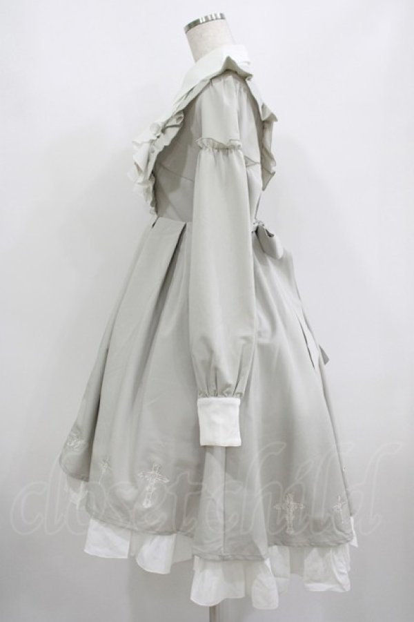 画像2: Amavel / Rosary Angelフィッシュテールワンピース Free グレー H-25-08-21-001-CA-OP-NS-ZH (2)
