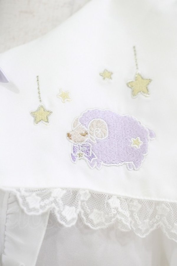 画像4: Amavel / Sleeping Sheepスクエアカラーブラウス Free オフ H-25-08-21-059-CA-BL-NS-ZH (4)