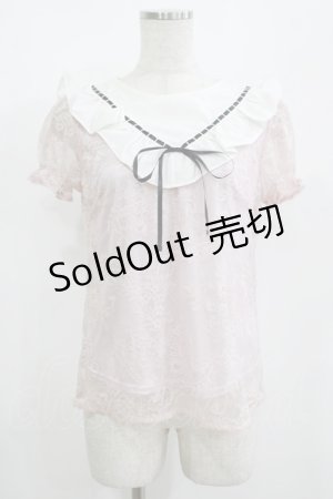 画像: Ank Rouge / Vフリルレーストップス M ピンク H-25-08-21-071-CA-TO-NS-ZH