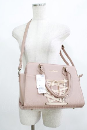 画像: axes femme / レースアップ2Wayバッグ  アワピンク H-25-08-21-078-AX-BG-NS-ZH