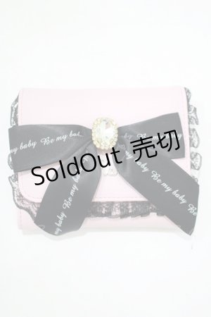画像: Ank Rouge / ビジューリボン財布  ピンク H-25-08-21-079-CA-ZA-NS-ZH