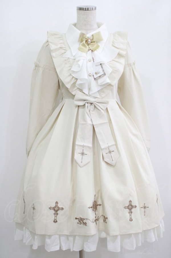 画像1: Amavel / Rosary Angelフィッシュテールワンピース Free アイボリー H-25-08-21-002-CA-OP-NS-ZH (1)