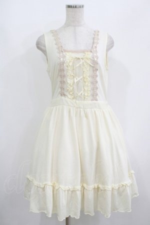 画像: axes femme / レースアップカットワンピース M 生成り H-25-08-21-016-AX-OP-NS-ZH