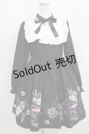 画像: Jamie エーエヌケー / クロミコラボワンピース M ブラック H-25-08-21-021-LO-OP-NS-ZH