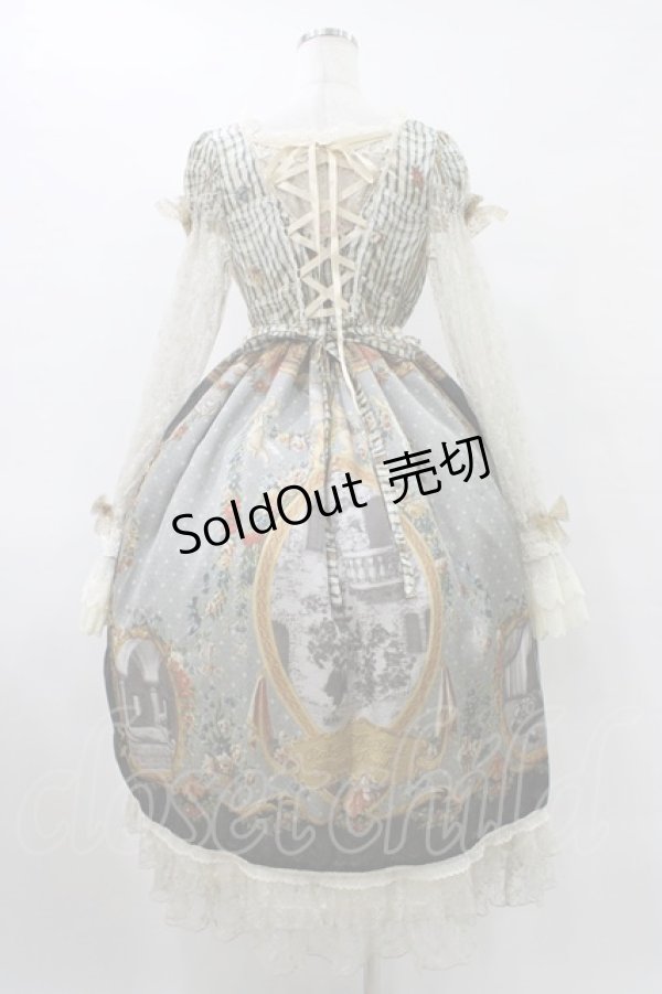 画像2: BABY,THE STARS SHINE BRIGHT / Julietのためのソネット〜Romantic Irony入りの恋薬〜柄ワンピース Free ブラック H-25-08-22-038-BA-OP-NS-ZH (2)